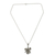Marcasite flower necklace, 'Jungle Orchid' - Fair Trade Sterling Silver Necklace with Marcasite (image 2a) thumbail
