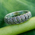 Marcasite cocktail ring, 'Olive Garland' - Handcrafted Marcasite and Sterling Silver Cocktail Ring (image 2b) thumbail