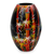 Lacquered wood decorative vase, 'Orange Bamboo Forest' - Handpainted Thai Lacquered Wood Decorative Vase (image 2a) thumbail