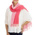Cotton scarf, 'Red Duo' - Thai Red and Pink Cotton Scarf thumbail