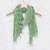 Cotton scarf, 'Breezy Blue and Green' - Thai Blue and Green Cotton Scarf (image 2) thumbail