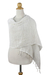 Cotton scarf, 'Breezy White' - Thai White Cotton Shawl (image 2b) thumbail