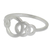 Sterling silver band ring, 'Circle Dance' - Artisan Crafted Silver Geometric Ring (image 2b) thumbail