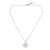Sterling silver flower necklace, 'Lanna Rose' - Fair Trade Sterling Silver Floral Necklace thumbail