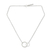 Sterling silver two circle pendant necklace, 'Together' - Fair Trade Sterling Silver Thai Necklace (image 2a) thumbail