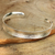 Sterling silver cuff bracelet, 'Lanna Breeze' - Sterling Silver Cuff (image 2) thumbail
