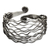 Sterling silver cuff bracelet, 'Ocean Currents' - Modern Sterling Cuff from Thailand (image 2a) thumbail