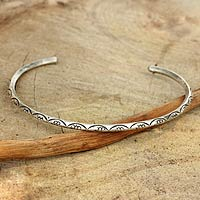 Featured review for Sterling silver cuff bracelet, Garland