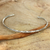 Sterling silver cuff bracelet, 'Garland' - Narrow Silver Cuff (image 2) thumbail