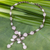 Rose quartz pendant necklace, 'Sweetheart' - Rose Quartz Necklace with Smoky Quartz and Cultured Pearls