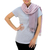 Cotton reversible scarf, 'Grey Pink Duet' - Hand-woven 2-in-1 Cotton Reversible Scarf (image 2a) thumbail