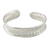 Sterling silver cuff bracelet, 'Slender Rattan' - Woven Silver Cuff (image 2a) thumbail