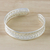 Sterling silver cuff bracelet, 'Slender Rattan' - Woven Silver Cuff (image 2b) thumbail