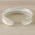 Sterling silver cuff bracelet, 'Slender Rattan' - Woven Silver Cuff (image 2c) thumbail