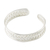 Sterling silver cuff bracelet, 'Slender Rattan' - Woven Silver Cuff (image 2d) thumbail