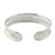 Sterling silver cuff bracelet, 'Slender Rattan' - Woven Silver Cuff