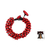 Wood beaded bracelet, 'Opulent Red' - Red Hand Knotted Beaded Bracelet (image 2j) thumbail