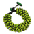 Wood beaded bracelet, 'Chartreuse' - Yellow Green Hand Knotted Beaded Bracelet (image 2b) thumbail