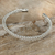Sterling silver cuff bracelet, 'Woven Wheat' - Thai Braided Sterling Cuff Bracelet thumbail