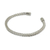 Sterling silver cuff bracelet, 'Woven Wheat' - Thai Braided Sterling Cuff Bracelet (image 2b) thumbail