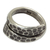 Sterling silver wrap ring, 'Written in Stone' - Thai Handmade Sterling Silver Wrap Ring (image 2a) thumbail