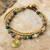 Jasper beaded bracelet, 'Harmonious Blend' - Thai Beaded Jasper and Brass Bracelet