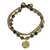 Jasper beaded bracelet, 'Harmonious Blend' - Thai Beaded Jasper and Brass Bracelet (image 2a) thumbail