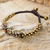 Perlenarmband aus Jaspis und Messing, 'Rainbow Helix'. - Mehrfarbiges Armband aus Jaspis und Messingperlen