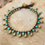 Calcite and brass beaded bracelet, 'Summer's Charm' - Blue Calcite and Brass Beaded Bracelet from Thailand (image 2) thumbail