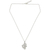 Sterling silver floral necklace, 'New Life' - Sterling Silver Floral Pendant Necklace from Thailand (image 2a) thumbail