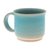 Ceramic mug, 'Earth and Sky' - Thai Handmade Turquoise Blue and Brown Pottery Mug (image 2b) thumbail