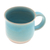 Ceramic mug, 'Earth and Sky' - Thai Handmade Turquoise Blue and Brown Pottery Mug (image 2c) thumbail