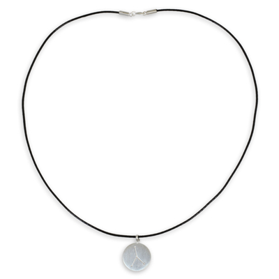 Halskette mit weißem Topas-Anhänger - Sterlingsilber-Sternzeichen-Krebs-Halskette mit weißem Topas