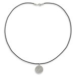 White topaz pendant necklace, 'Constellation: Scorpio' - Silver Pendant Necklace of Scorpio with White Topaz Stone