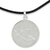 White topaz pendant necklace, 'Constellation: Sagittarius' - Sterling Silver White Topaz Necklace of Zodiac Sign thumbail