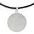 White topaz pendant necklace, 'Constellation: Capricorn' - Capricorn Sign White Topaz and Silver Pendant Necklace thumbail