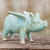 Celadon ceramic figurine, 'Flying Blue Pig' - Handcrafted Blue Ceramic Flying Pig from Thailand (image 2) thumbail
