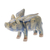 Celadon ceramic figurine, 'Flying Pig' - Ceramic Flying Pig in Mustard and Blue Shades (image 2d) thumbail
