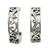 Sterling silver half-hoop earrings, 'Thai Filigree' - Filigree Style Half Hoop Sterling Silver Earrings (image 2c) thumbail