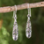 Sterling silver dangle earrings, 'Filigree Dew' - Thai Filigree Dangle Earrings in Polished Sterling Silver thumbail