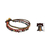 Jasper and agate beaded bracelet, 'Natural Mix' - Beaded Macrame Bracelet with Jasper, Agate and Brass (image 2j) thumbail