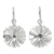 Sterling silver dangle earrings, 'Spinning Windmills' - Fair Trade Matte Sterling Silver Thai Dangle Earrings (image 2a) thumbail