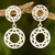 Sterling silver dangle earrings, 'Geometric' - Fair Trade Brushed Sterling Silver Geometric Earrings (image 2) thumbail