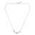 Garnet pendant necklace, 'Joyful Elephant' - Brushed Silver Elephant Pendant Necklace with Garnets (image 2a) thumbail