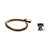 Lapislazuli- und Jaspis-Armbänder, (Paar) - Makramee-Armbänder aus Lapislazuli und Jaspis (Paar)