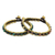 Serpentine and agate bracelets, 'Happy Times' (pair) - Fair Trade Beaded Bracelets with Serpentine and Agate (Pair) thumbail