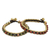 Unakite and jasper bracelets, 'Happy Times' (pair) - Beaded Fair Trade Bracelets with Jasper and Unakite (Pair) thumbail