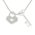 Sterling silver pendant necklace, 'Key of Love' - Handcrafted Silver Heart  Lock and Key Pendant Necklace