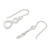 Sterling silver dangle earrings, 'Into Infinity' - Handcrafted Infinity Symbol Sterling Silver Dangle Earrings (image 2b) thumbail