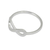 Sterling silver ring, 'Into Infinity' - Women's Brushed Sterling Silver Infinity Symbol Ring (image 2b) thumbail